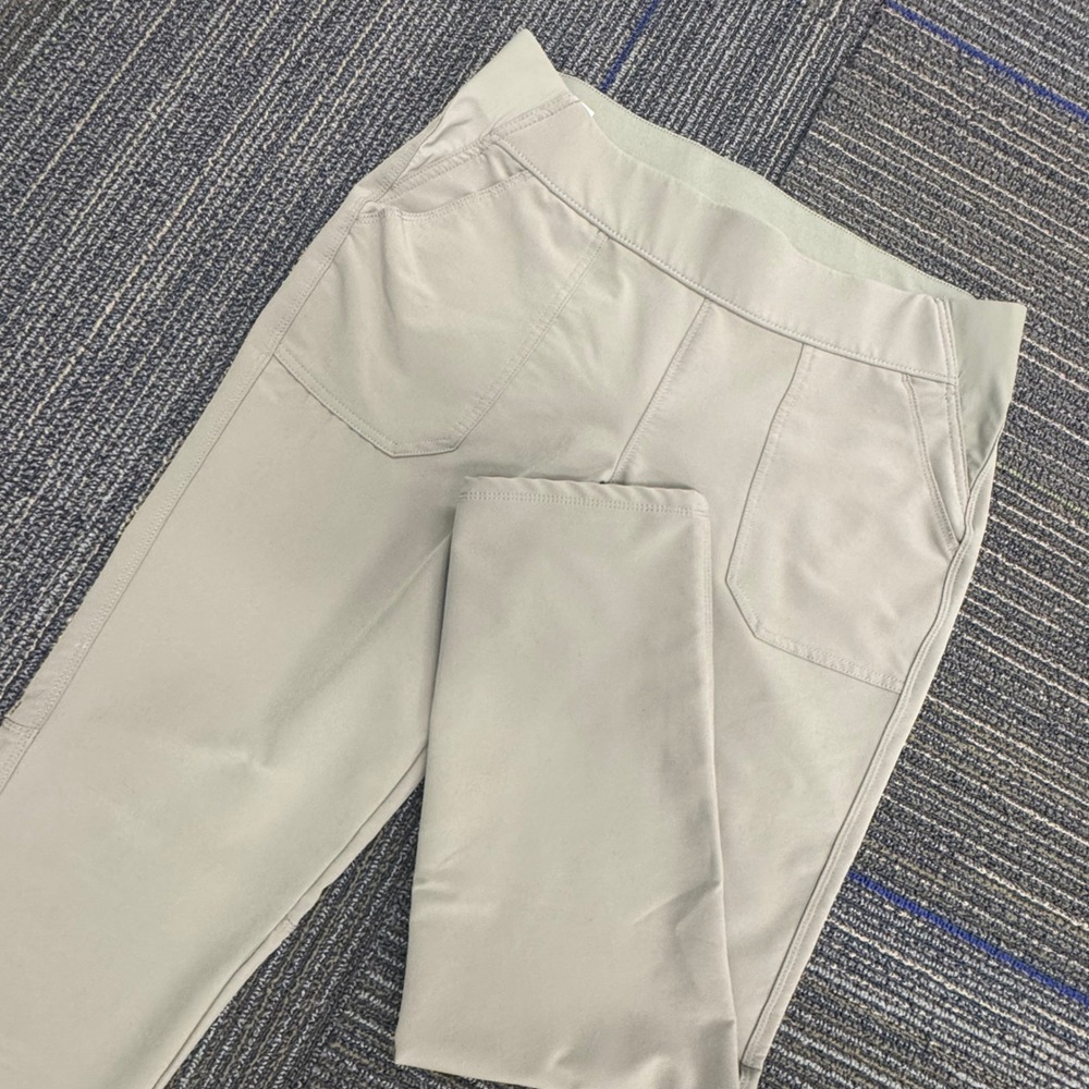 Weatherproof Vintage Slim Pant Women L Sage Green Excellent Stretch Pull On 4080